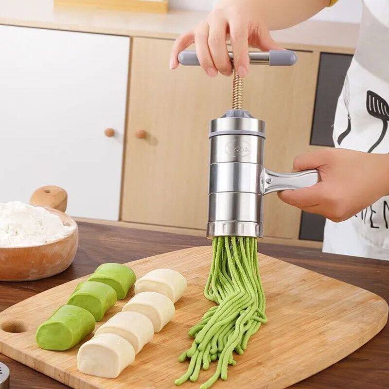 面条机不锈钢家用新款手动压面机饸烙面条机手工捞面机塑料压面机