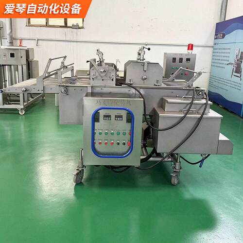 跨境出口配套奶油吐司涂层机巧克力糕点烘焙食品连续式裹浆设备