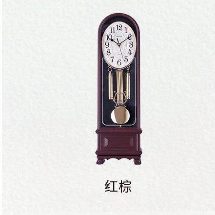 台式桌面座钟客厅复古摆件摆钟报时钟表家用装饰老式时钟屋形设计