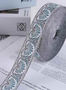 宽3cm窗帘花边辅料提花织带竖拼辅料沙发靠垫抱枕床旗桌旗3R159