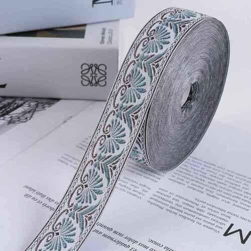 宽3cm窗帘花边辅料提花织带竖拼辅料沙发靠垫抱枕床旗桌旗3R159