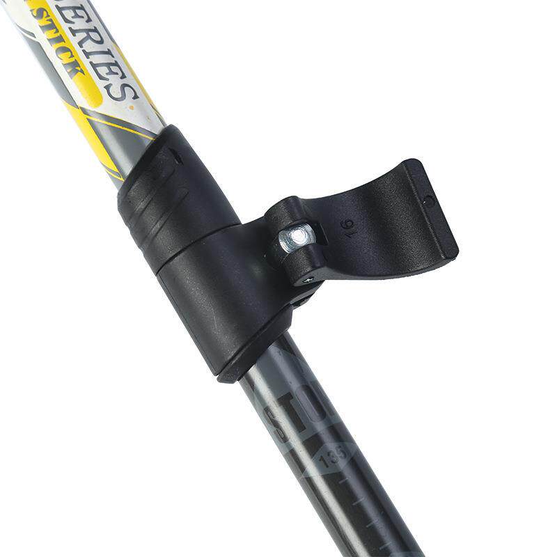 碳素直柄外锁伸缩户外轻量登山杖三节徒步爬山行走杖登山装备