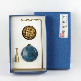 装工厂货源黄铜山炉香薰球26565620檀香香熏博香球套香囊粉炉车挂