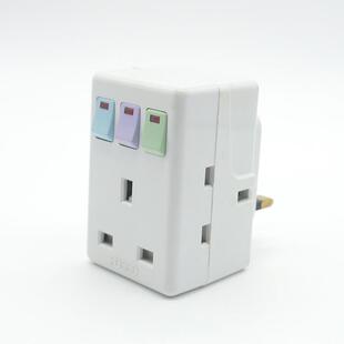 正品英标头13A开关一转三孔英规转换英插香港带新加坡马来西亚澳