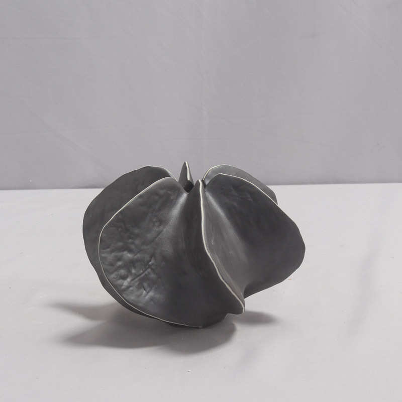 高级感设计师款中古风手工陶瓷花瓶杨桃造型酒店样板间民宿摆