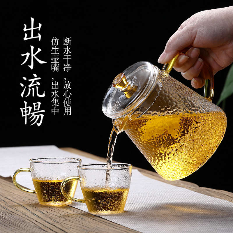 玻璃煮茶壶套装加厚耐热蒸煮茶壶家用烧水泡茶壶普洱电陶炉煮茶器