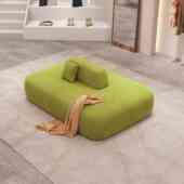 现代简约布艺沙发休息区接待小沙发美容院商场服装 店双面直排沙发