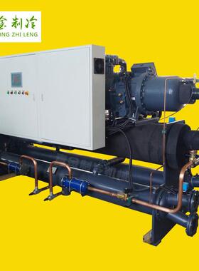 混凝土搅拌站120罐用水冷式螺杆冷冻机 智能温控水冷式螺杆冷水机
