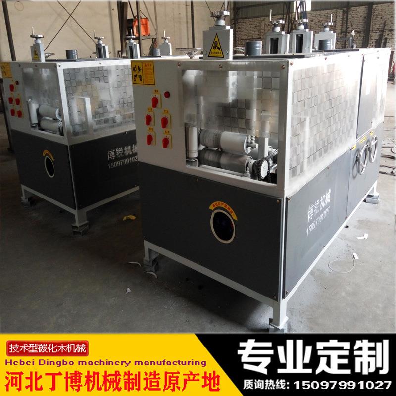 火烧碳化木机械四面碳化木拉丝设备200型樟子松碳化木加工机械