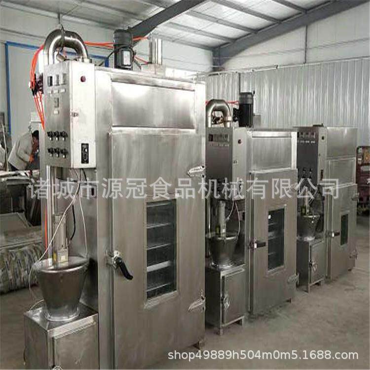 500型烟熏炉304不锈钢材质全自动三文鱼豆干肉制品烟熏箱