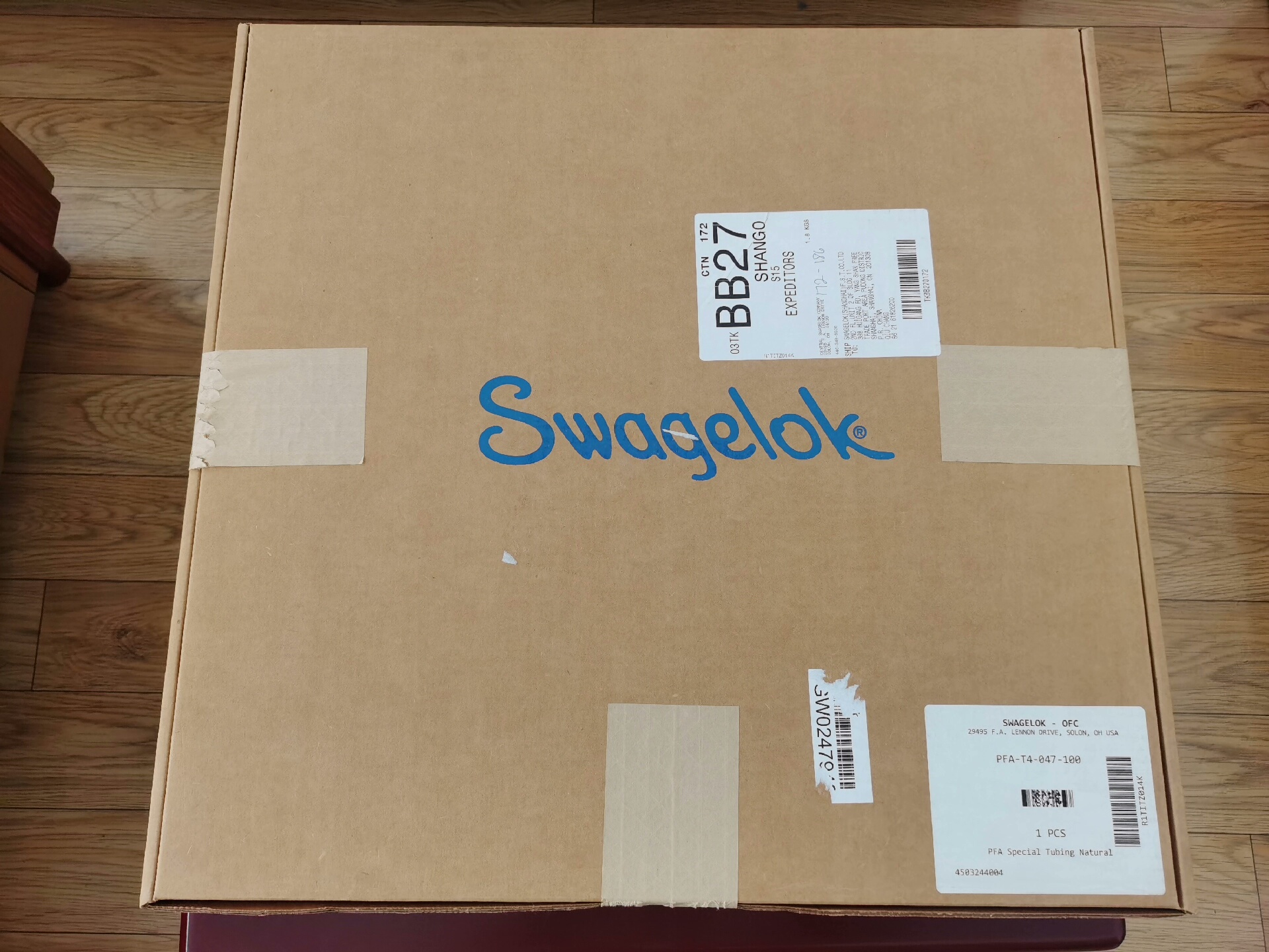 Swagelok PFA-T4-047-100 全新原装1个