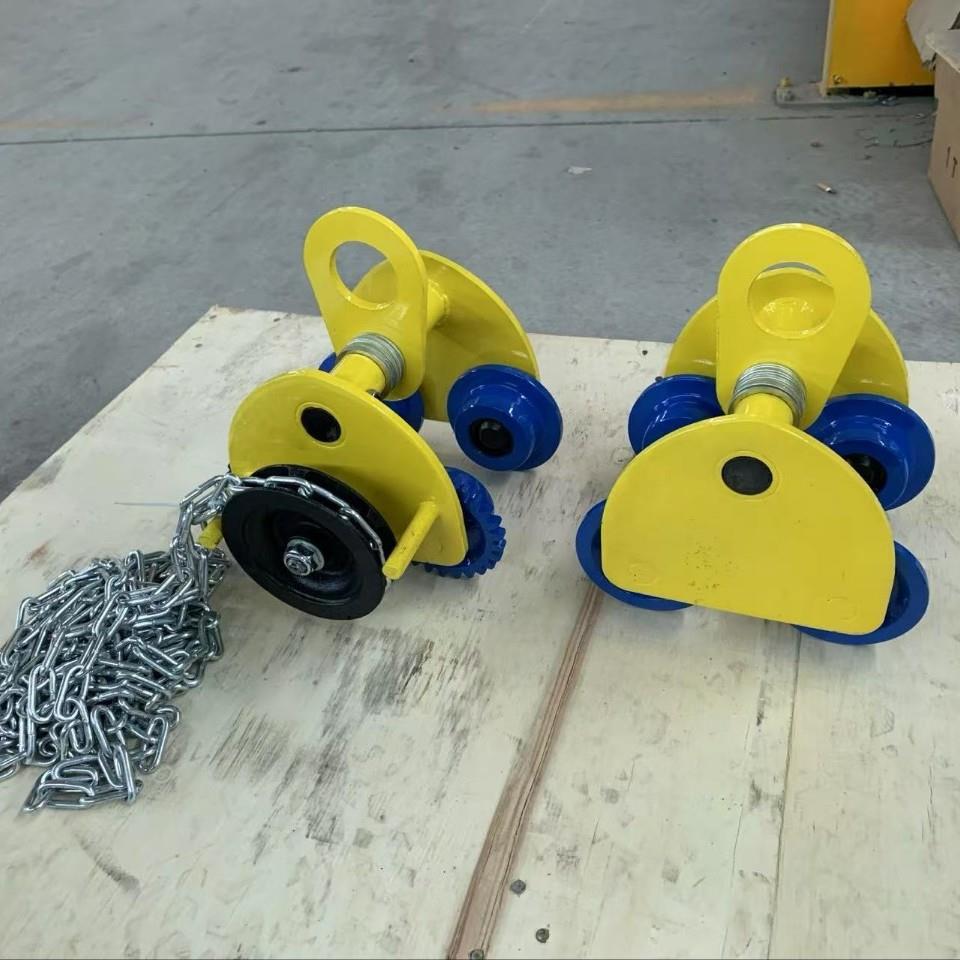 手推单轨跑车吨T型工字钢手推车1t2吨手拉葫芦单轨猫头吊