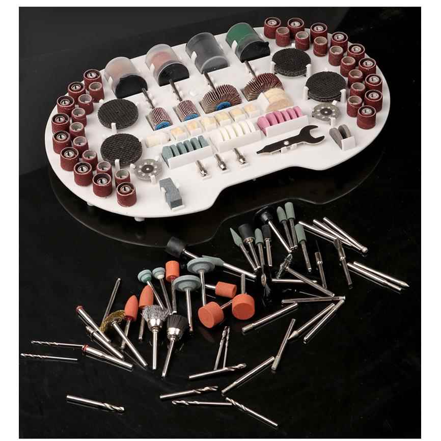276PC套装电磨机配件木工根首饰玉石切割打磨抛光雕刻机配件组套