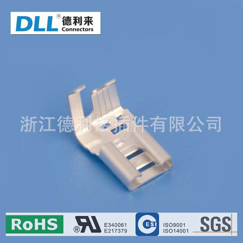 长期供应 6.3/4.8 旗形端子连接器 镀金端子 旗形插簧薄利多销