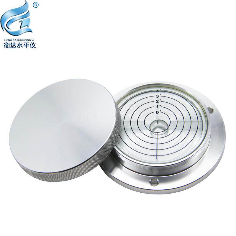 吊车水平仪螺纹带盖金属法兰工程机械水准仪万向高精度水平气泡珠