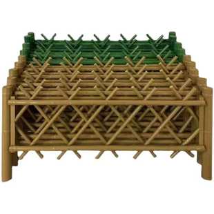 户外不锈钢仿竹护栏新农村菜地围栏市政建设道路围栏竹篱笆栅栏