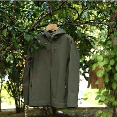 万翰邦服饰pseny男装意式轻奢抓绒外套天丝奥粒绒男女款连帽夹克