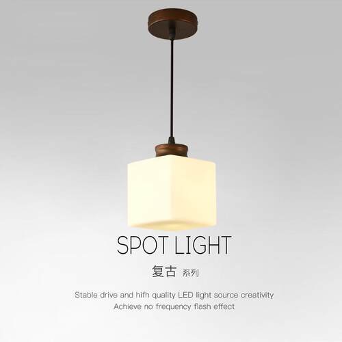 美式小吊灯复古走廊过道灯单头led玄关入户灯阳台灯飘窗吧台灯具