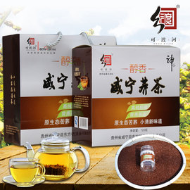 可渡河黑苦醇香荞茶贵州威宁特产原料，荞麦冲泡养胃茶专用茶叶礼盒