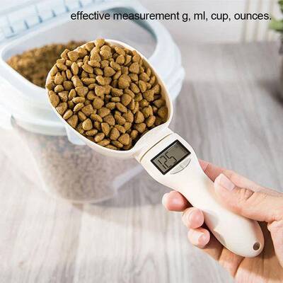 Pet Food Measuring Scoop Electronic Dog Cat Food Measuring C