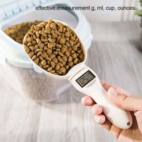 Pet Food Measuring Scoop Electronic Dog Cat Food Measuring C