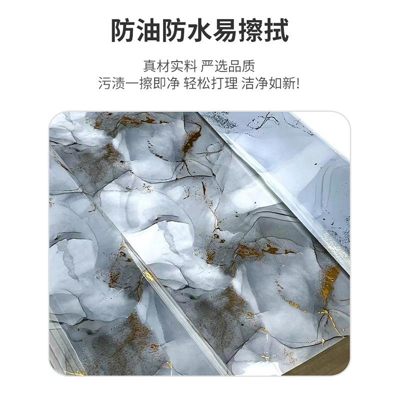 大理石餐桌布防水防油免洗防烫餐桌茶几垫餐桌垫桌垫大理石纹桌布
