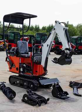 海拓工厂0.8吨你履带挖掘迷机 果园大棚电农用小机可进HT08微型梯