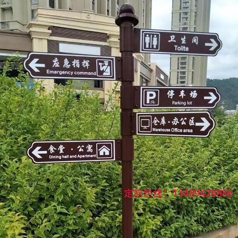导向牌新款分流小区指示牌户外指路牌立式景区标识牌引导牌指引牌