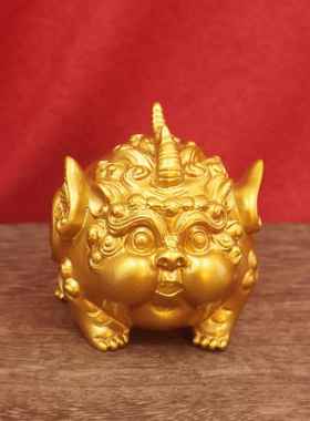 3D打印可爱貔貅招财聚财手把件玩具家居客厅办公桌小摆件招财茶宠