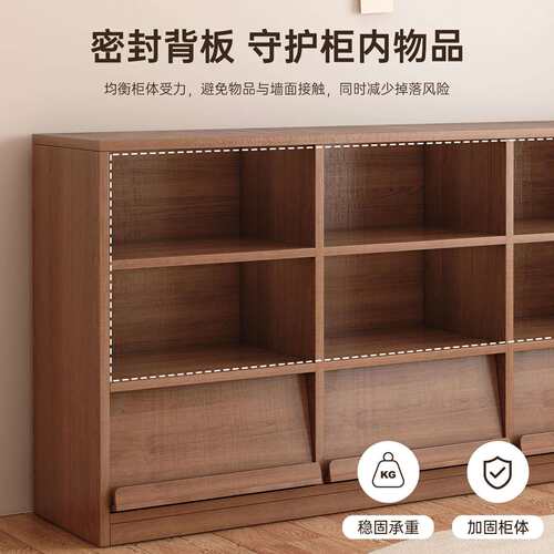 书柜中古风边柜家用收纳柜简约抽屉柜大容量卧室床尾柜客厅置物柜