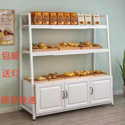 面包店蛋糕店面包柜中岛柜边柜展示柜多层展柜陈列柜烘焙超市货架