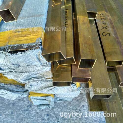 H63黄铜方管厂 黄铜矩形管 大口径黄铜方通90*90 80*80 70*70切割