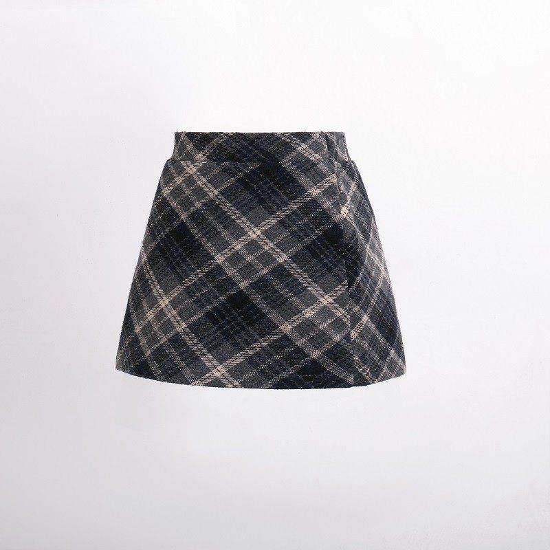 2025春秋女童毛呢格子半身裙包臀裙韩版儿童洋气显瘦时尚高腰短裙,童装/婴儿装/亲子装,半身裙,淘宝优惠券,粉丝福利购,淘宝优惠卷