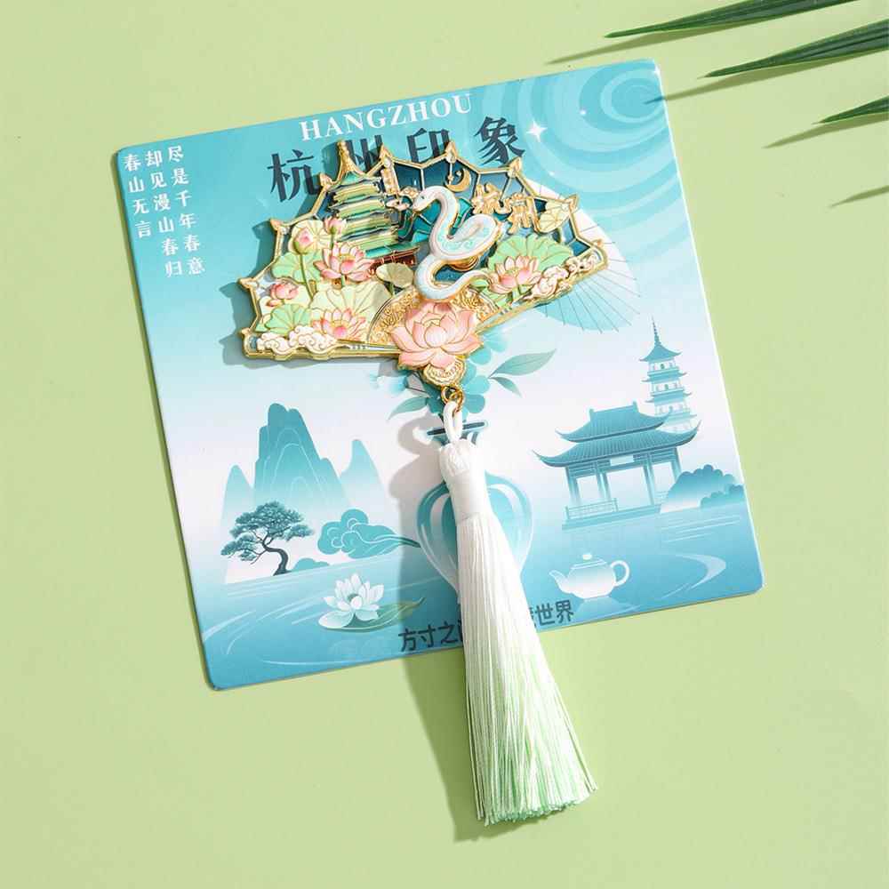 杭州苏州文创城市冰箱贴西湖磁吸贴雷峰塔白蛇灵隐寺伴手礼平江路