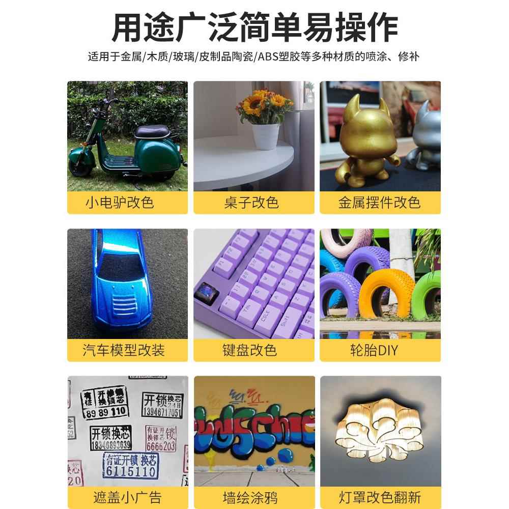 三和5CPG80闪锈光银银自喷漆箱银色粉电动车汽车整金属防手喷漆