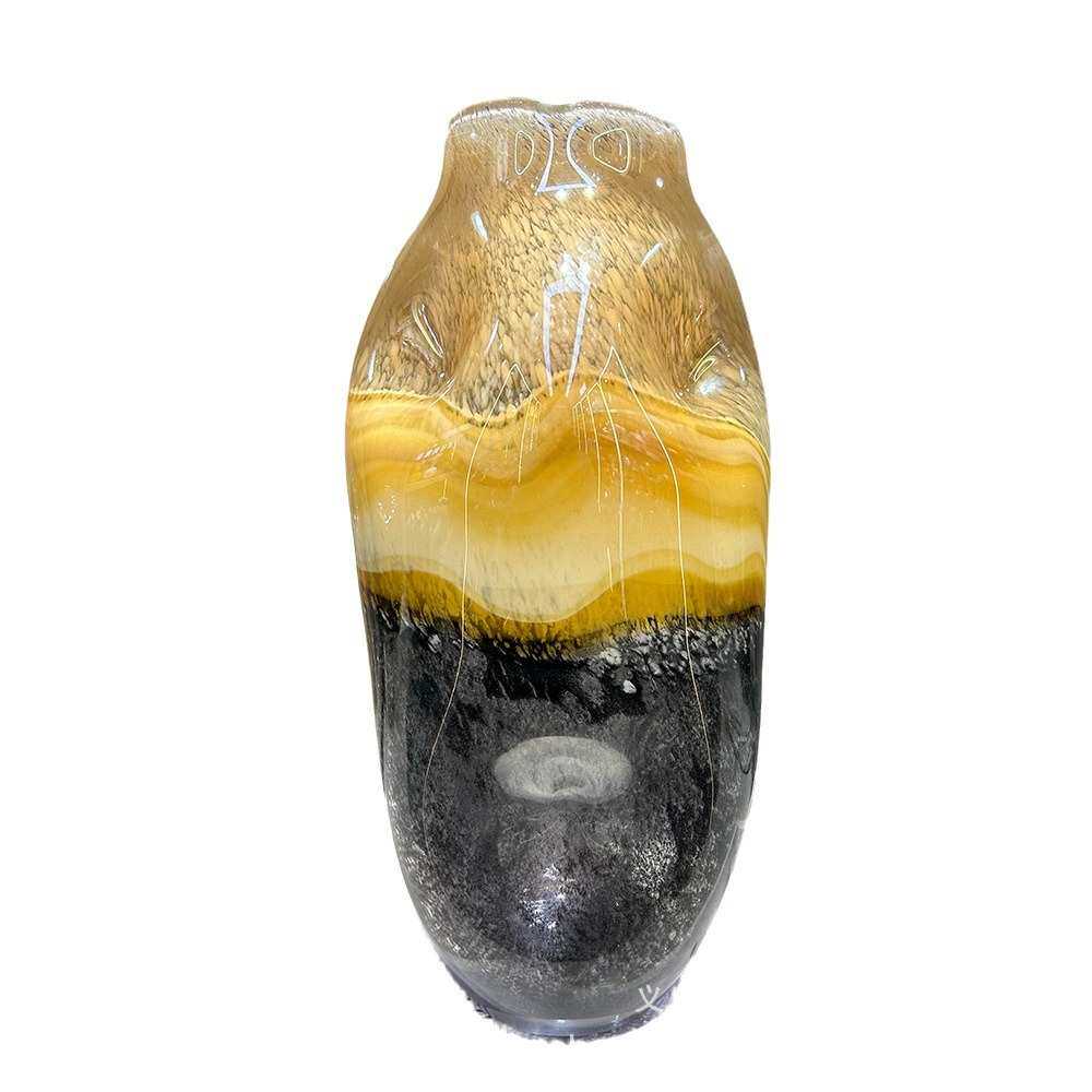 高级感中古手工艺术琉璃花瓶客厅玄关餐桌插花摆件样板间高级装饰,家居饰品,花瓶,淘宝优惠券,粉丝福利购,淘宝优惠卷