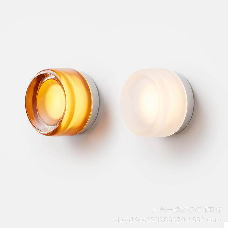 北欧极简圆形壁灯设计师款客厅走廊过道洗手间卧室楼梯间床头壁灯