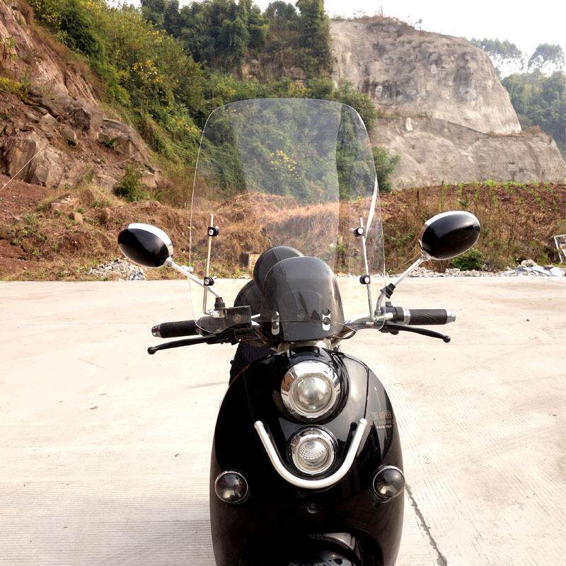 凌鹰大款PC电动车前挡风玻璃 透明高清摩托车挡风板四季适用