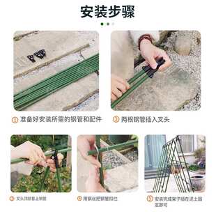 枝晓 种菜 黄瓜爬藤支架架子架杆植物阳台丝瓜蔬菜豆角菜园爬藤架