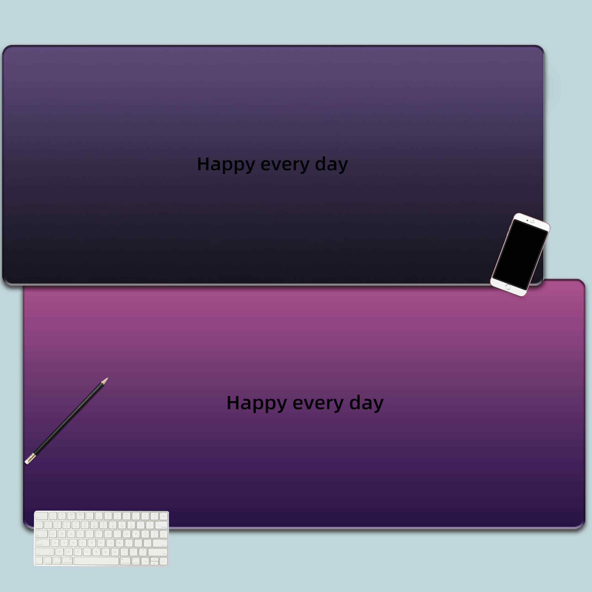 鼠标垫轻奢高级感高颜值渐变黑粉彩色超大号定制电竞办公键盘桌垫