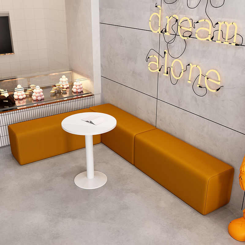 长条沙发椅美发店休息区沙发机构座椅凳子等待培训靠背无等候小窄