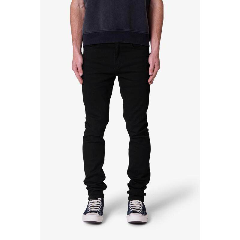 N 83379 Skinny Denim Jeans Raw Rinsed Black原色牛仔裤