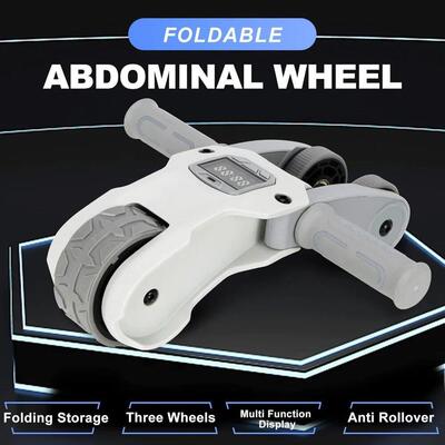 Ab Roller Wheel with Knee Pad Mat,Core Muscle Ab Trainer wit