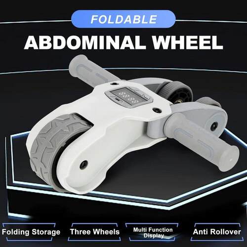 Ab Roller Wheel with Knee Pad Mat,Core Muscle Ab Trainer wit