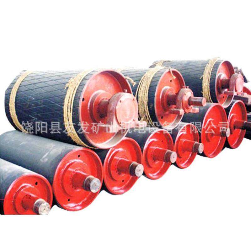 输送带托辊滚筒托辊支架无动力皮带传送带托辊组输送机配件包胶辊