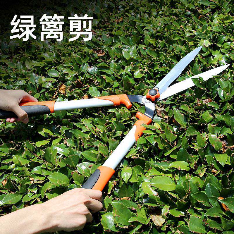 新款直销园林剪园艺剪刀工具修枝剪树枝剪绿化修剪草坪绿篱大剪篱图片
