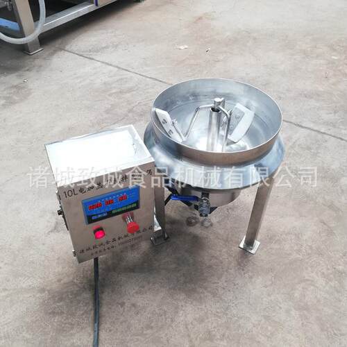 致诚直供各种夹层锅 立式下搅拌熬煮锅 商用10L下出料熬汤锅