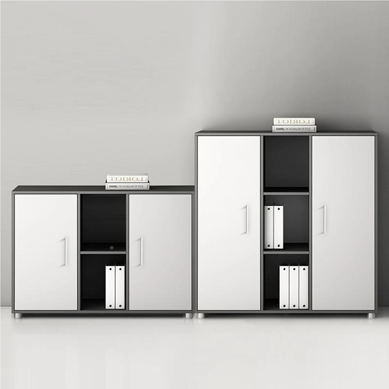 木质办公文件柜资料档案文件室柜约现代风柜储物柜 地柜打简印矮