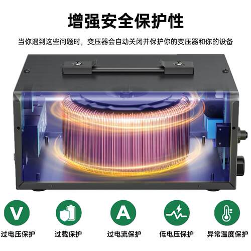 变压器11多型号0转12转20大功v率220转10v环形电源便携式家用电源