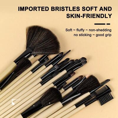 24 Pcs Makeup Brush Sets Gift Bag Professional Cosmetics Bru